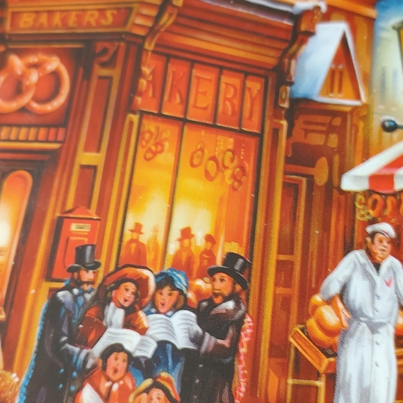 SOLD Jacobsen Bakery EMPTY cookietin featurescharming townscenewithgirls jumping - Picture 12 of 12